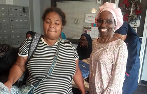 Muhammad Mosque 102 Student Captain Sis. Tara at event